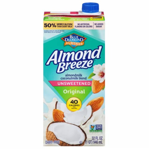 Almond Breeze almond coconut blend unsweetened - blue Diamond