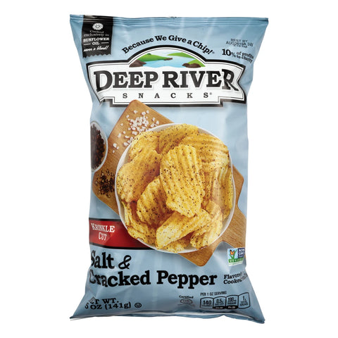 Deep rivers snacks - salt & black pepper 5oz
