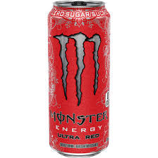 Monster ultra red zero sugar