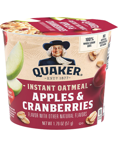 Oatmeal cups  Apple & cranberries