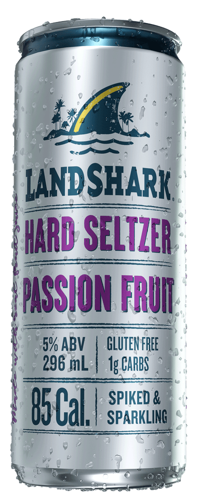 Landshark seltzer, passion fruit
