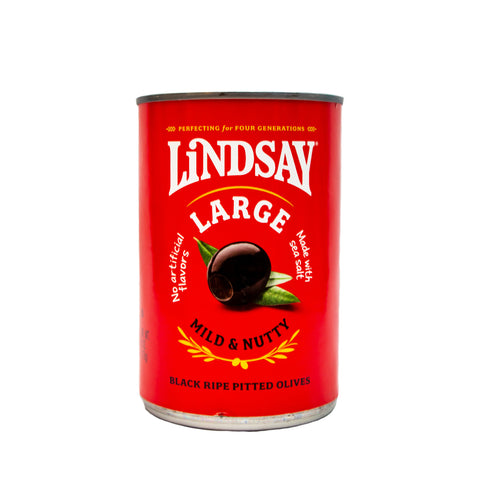 Lindsay - Large mild nutty black ripe pitted olives