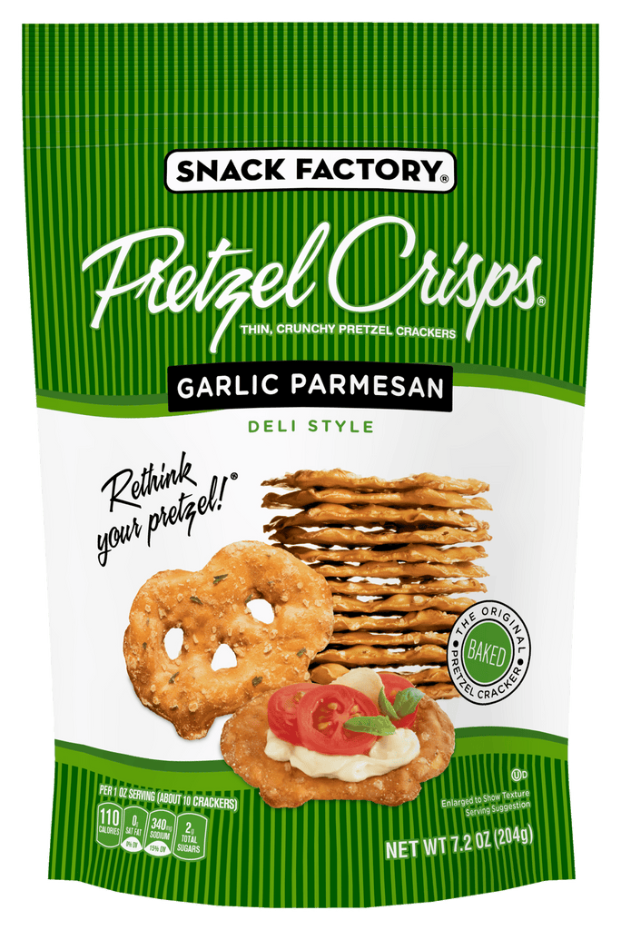 Pretzel crisps garlic Parmesan