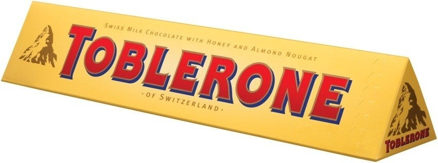 Toblerone - chocolate with honey and almond nougat