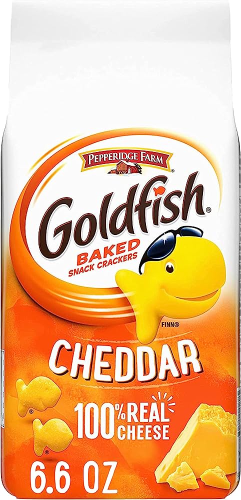 Gold fish snack crackers cheddar