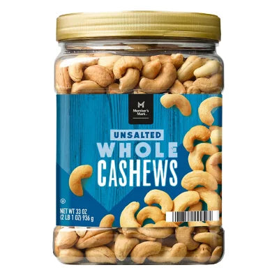 Members mark unsalted whole cashew
