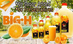 Orange Juice - Big H - 1/2 Gallon